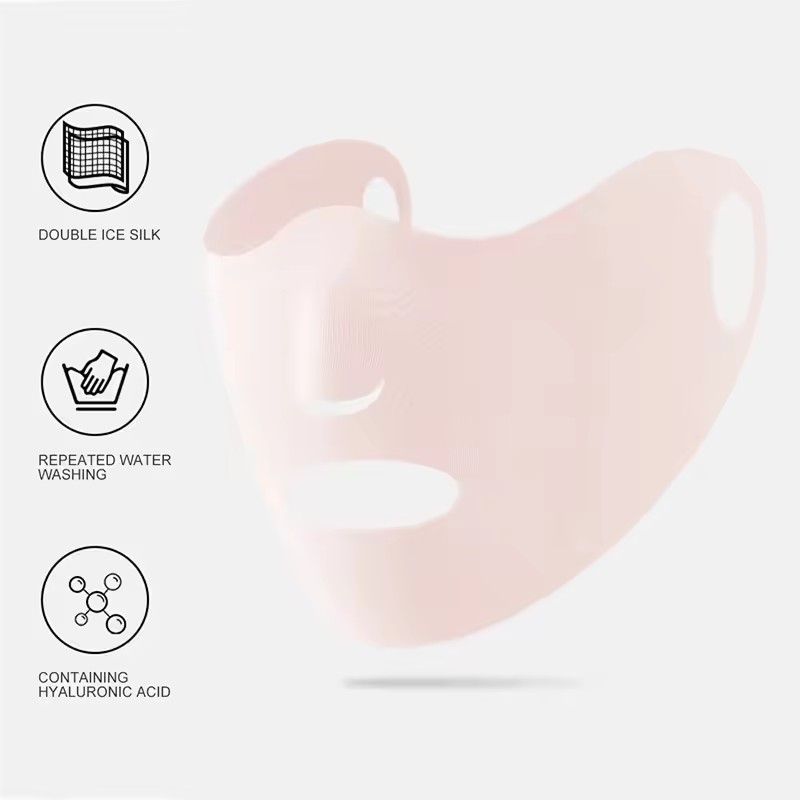 Outdoor Sport Sunscreen Mask Women Traceless Mask Ice Silk Anti-UV 400 Facemask Summer Cycling Sun Protection Breathable Thin