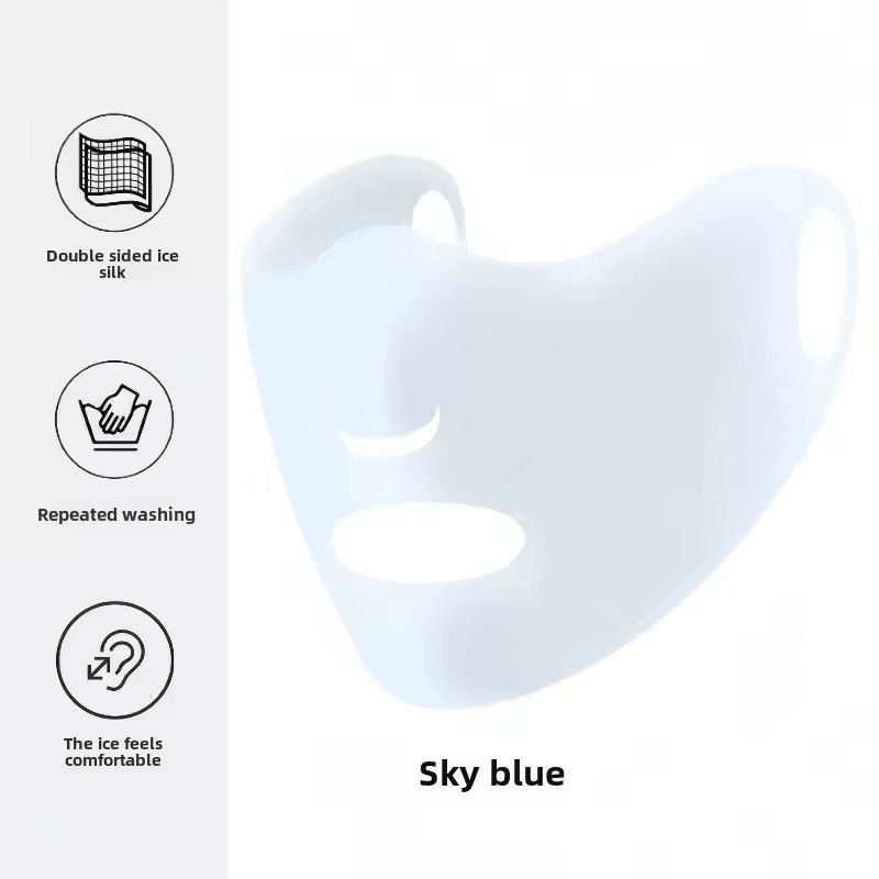 Outdoor Sport Sunscreen Mask Women Traceless Mask Ice Silk Anti-UV 400 Facemask Summer Cycling Sun Protection Breathable Thin