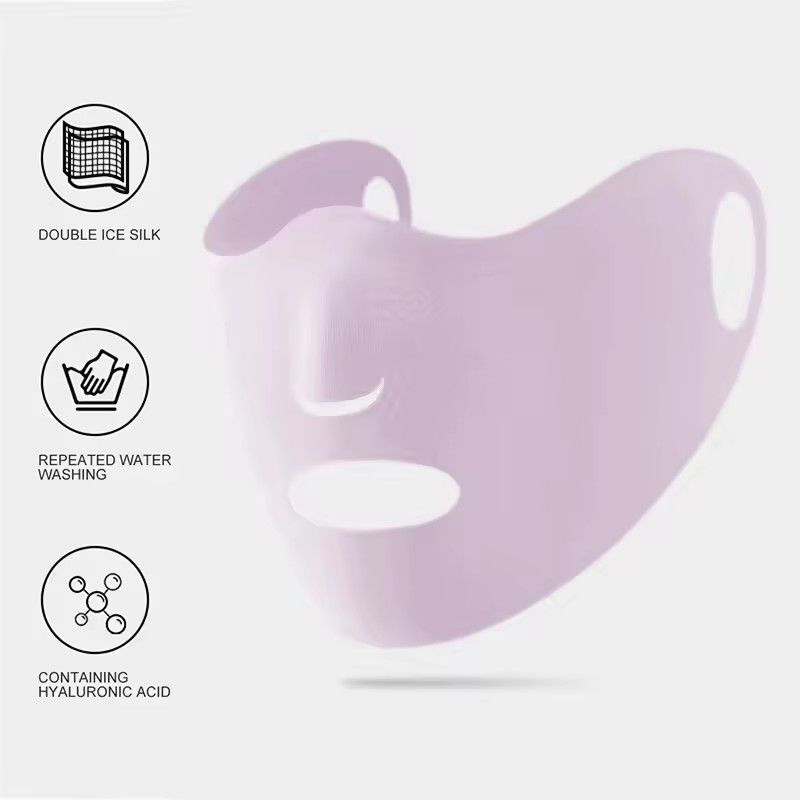 Outdoor Sport Sunscreen Mask Women Traceless Mask Ice Silk Anti-UV 400 Facemask Summer Cycling Sun Protection Breathable Thin