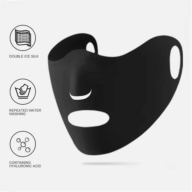 Outdoor Sport Sunscreen Mask Women Traceless Mask Ice Silk Anti-UV 400 Facemask Summer Cycling Sun Protection Breathable Thin