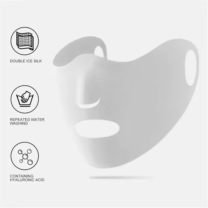 Outdoor Sport Sunscreen Mask Women Traceless Mask Ice Silk Anti-UV 400 Facemask Summer Cycling Sun Protection Breathable Thin