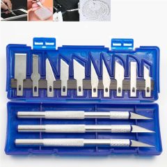 13-pack Precision Knife Set Precision Hand Tool Set Art And Craft Hobbies Paper Cut Engraving Aluminum Alloy Knife Blades E-1255