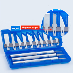 13-pack Precision Knife Set Precision Hand Tool Set Art And Craft Hobbies Paper Cut Engraving Aluminum Alloy Knife Blades E-1255