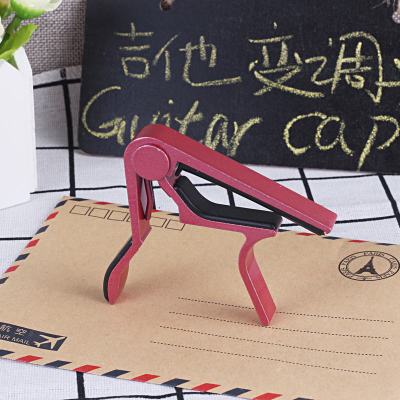 High Quality Aluminium Alloy Metal Guitar Capo Quick Change Clamp Key Acoustic Classic Guitar Capo Tone Adjusting Guitar Parts E-379