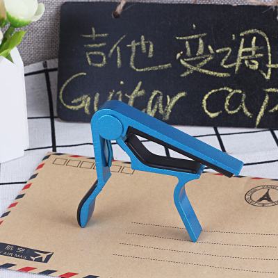 High Quality Aluminium Alloy Metal Guitar Capo Quick Change Clamp Key Acoustic Classic Guitar Capo Tone Adjusting Guitar Parts E-379