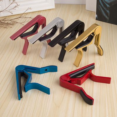 High Quality Aluminium Alloy Metal Guitar Capo Quick Change Clamp Key Acoustic Classic Guitar Capo Tone Adjusting Guitar Parts E-379