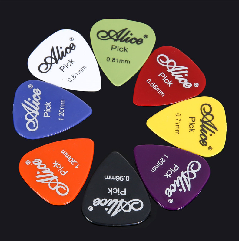 Electric Guitar Pick Acoustic Music Picks Plectrum 0.58/0.71/0.81/0.96/1.20/1.50mm Thickness Guitar 50Pcs/Set  Accessories GYH E-554