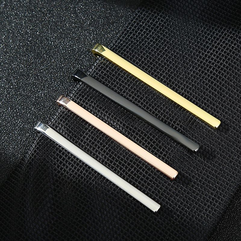 New Simple Fashion Men's Tie Clip Metal Tone Simple Bar Buckle Practical Tie Buckle Men's Gift Tie Pin A-1765