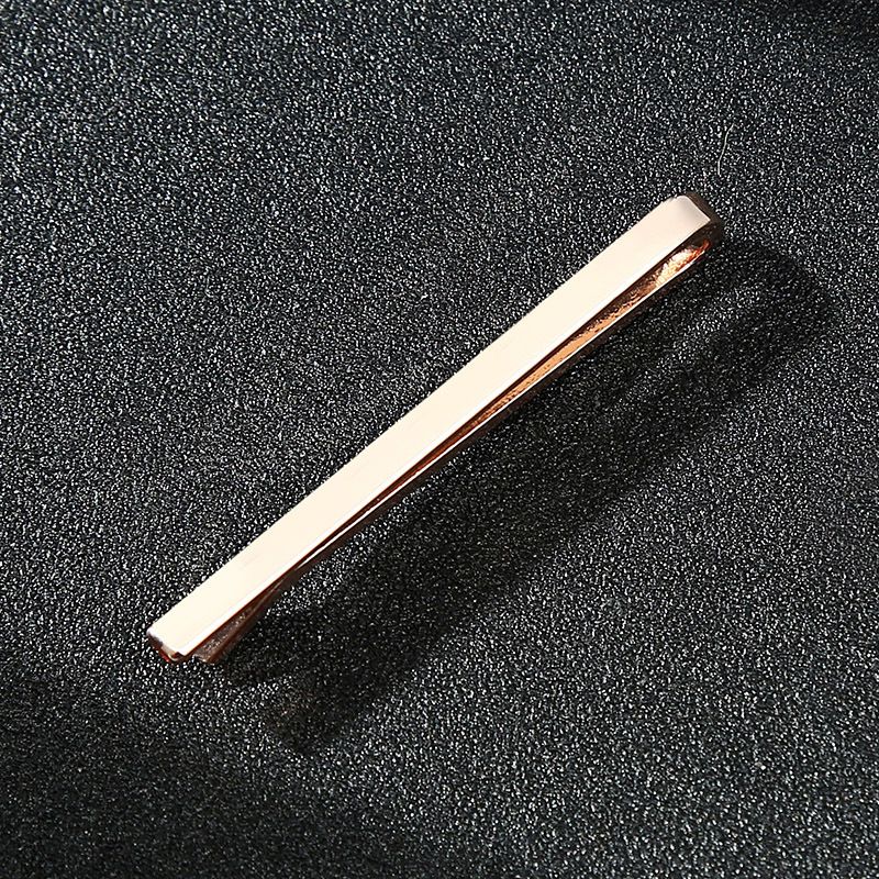 New Simple Fashion Men's Tie Clip Metal Tone Simple Bar Buckle Practical Tie Buckle Men's Gift Tie Pin A-1765