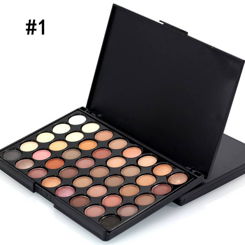 40 Colors Matte Eyeshadow Palette Makeup Diamond Shimmer with Eye Primer Luminous Shadow Festival Gift Paleta De  B2-150-4