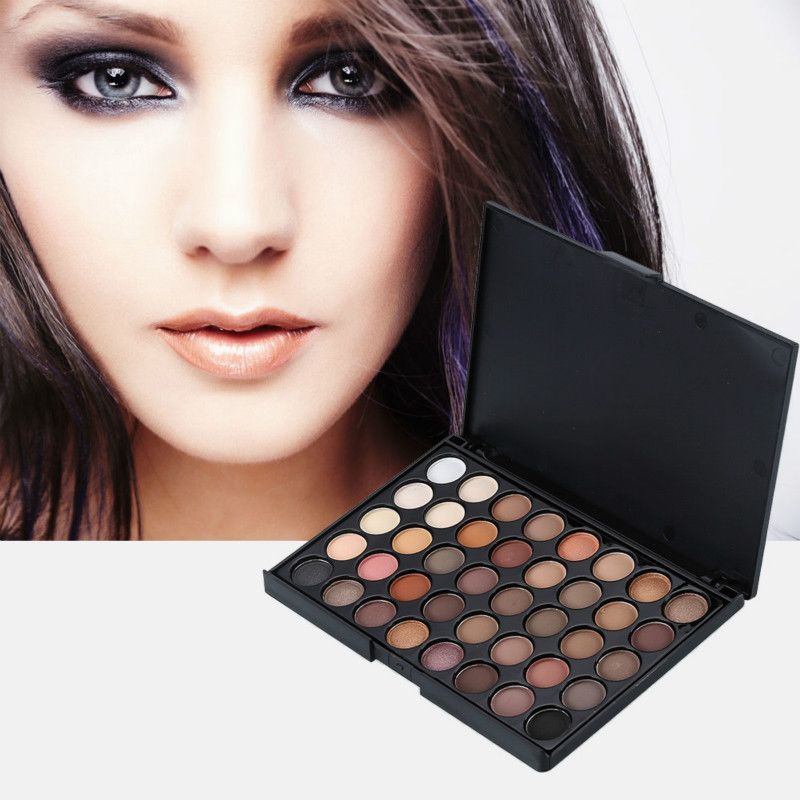 40 Colors Matte Eyeshadow Palette Makeup Diamond Shimmer with Eye Primer Luminous Shadow Festival Gift Paleta De  B2-150-4