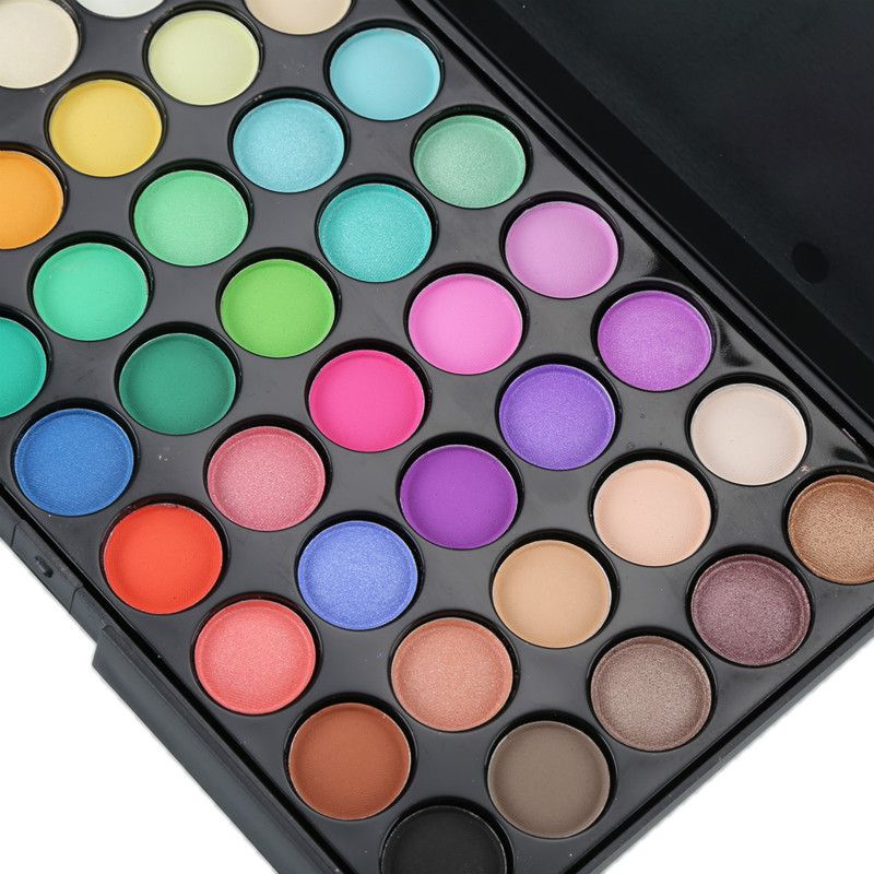 40 Colors Matte Eyeshadow Palette Makeup Diamond Shimmer with Eye Primer Luminous Shadow Festival Gift Paleta De  B2-150-4