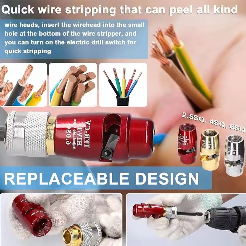 Electric wire stripping machine, wire stripping pliers, cable stripping rotation, stripping tool