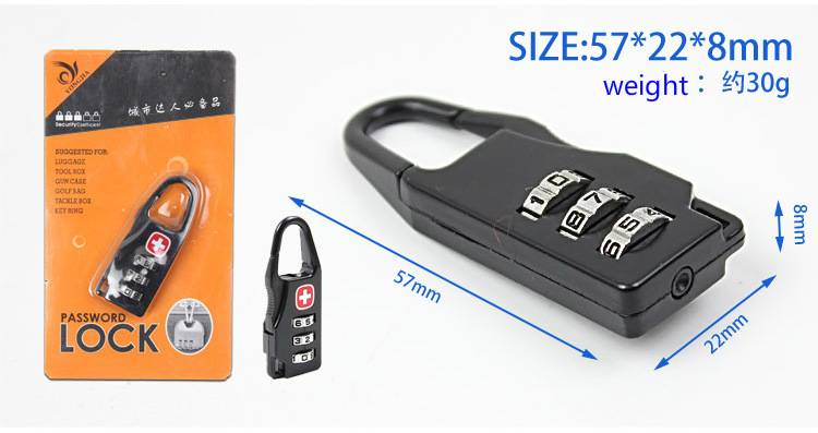 Trolley Luggage Lock Mini  Password Padlock