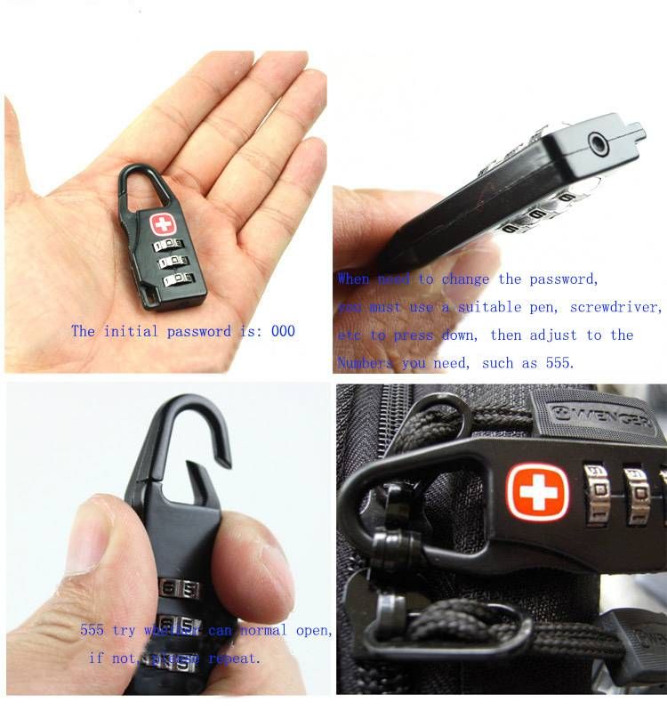 Trolley Luggage Lock Mini  Password Padlock