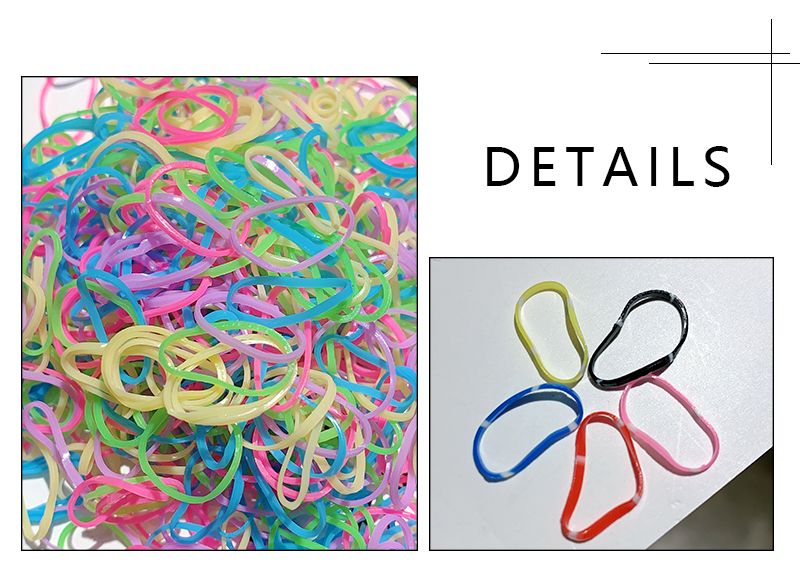 1000pcs/Pack Girls Colorful Small Disposable Rubber Bands Gum For Ponytail Holder Elastic Hair Bands Fashion Hair Accessories A-479