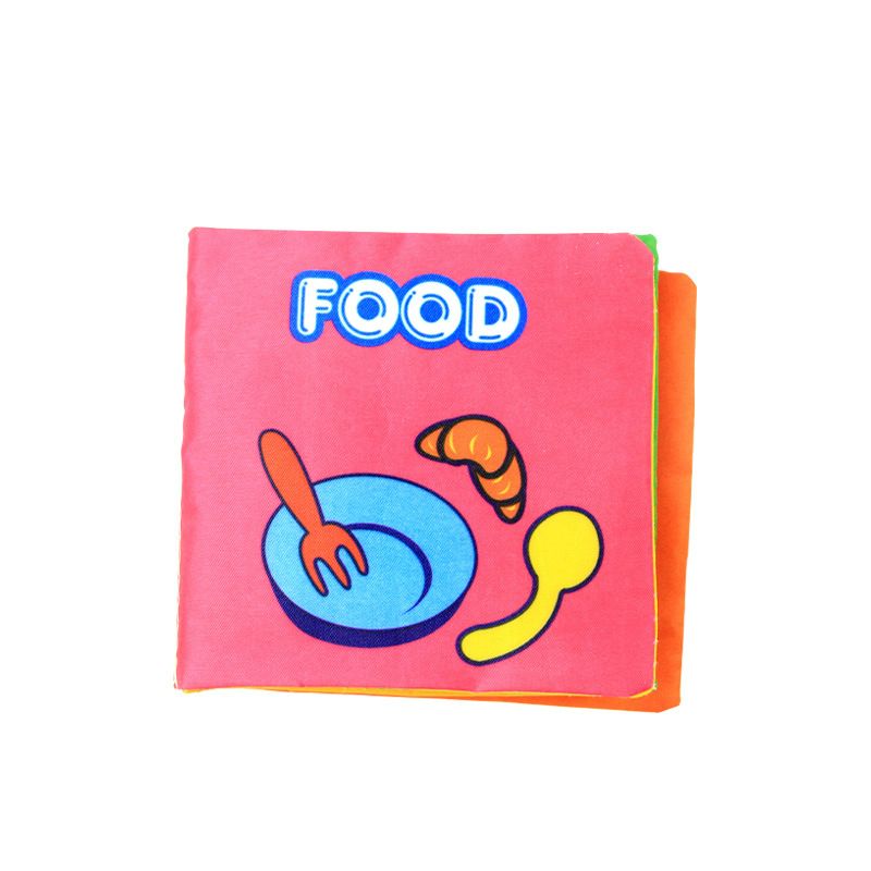 Baby Cloth Book Toy Teether Infant Learning Education Animal Rattle Mobile Toys for Newborn Livros Infantis Mordedores Para Bebe F4--18