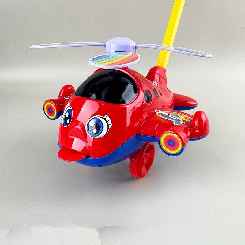 Baby Walker Toy Hand Push Toddler Toy Plane Car Toy Push Along Walking Toy for Kids Children Boys Girls Outdoor