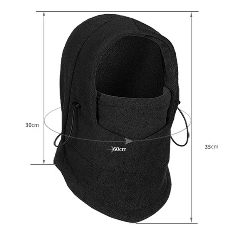 Nueva moda gorro cálido invierno hombres mujeres sombreros impermeable térmico polar pasamontañas sombrero con capucha calentador de cuello senderismo bufandas sombreros