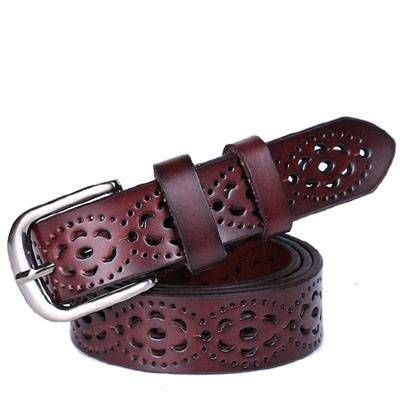 New Women Fashion Wide Genuine Leather Belt Woman Without Drilling Luxury Jeans Belts Female Top Quality Straps Ceinture Femme