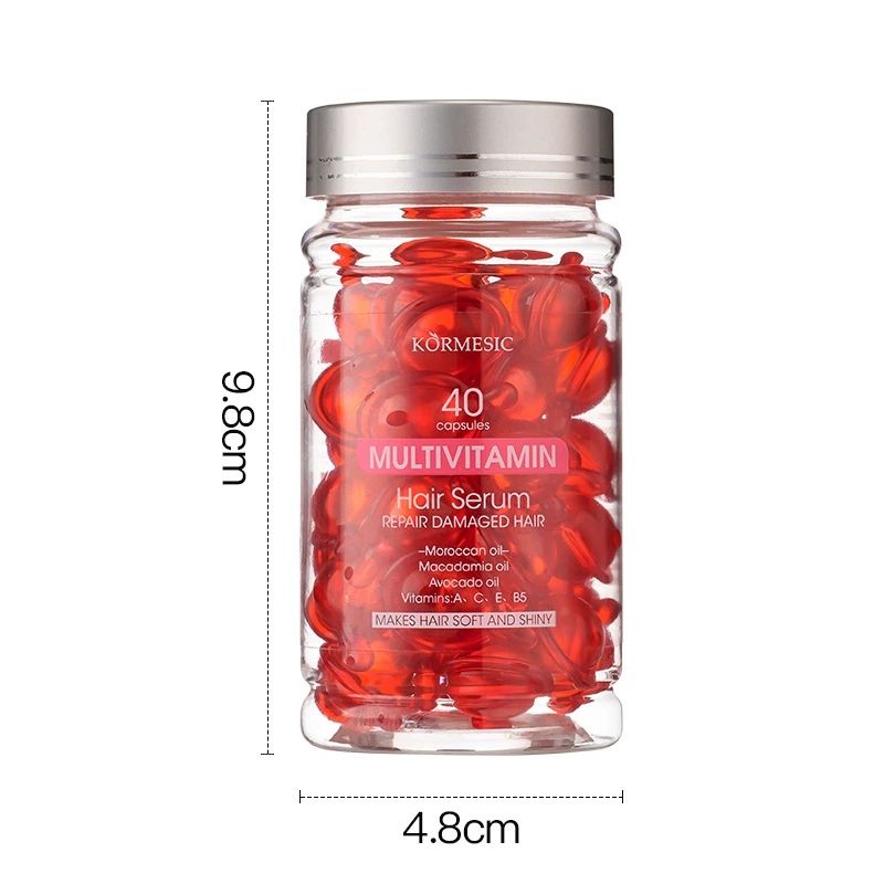 No Wash Moroccan Hair Oil Capsules Vitamin E Nut Oil Hair Care Essence Smooth and Repair Dryness and Frizz Nourishing Hair