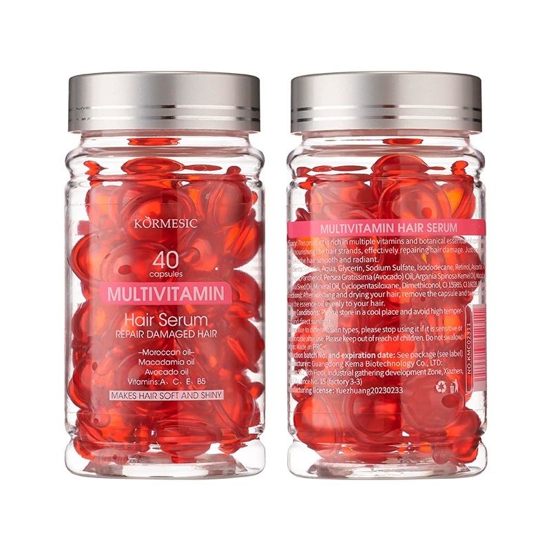 No Wash Moroccan Hair Oil Capsules Vitamin E Nut Oil Hair Care Essence Smooth and Repair Dryness and Frizz Nourishing Hair