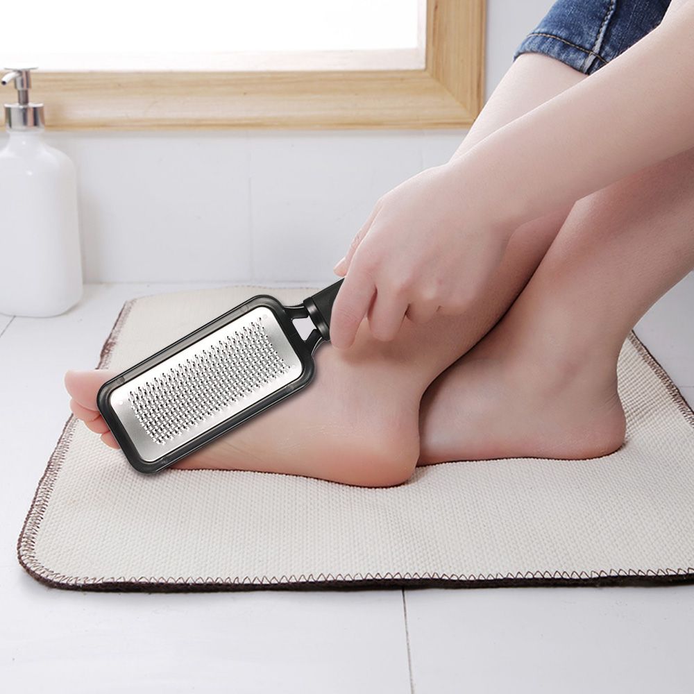 Large Foot Rasp Scrubber Grater Dry Rough Dead Skin Callus Remover Scraper Pedicure Foot File Tools Black Color