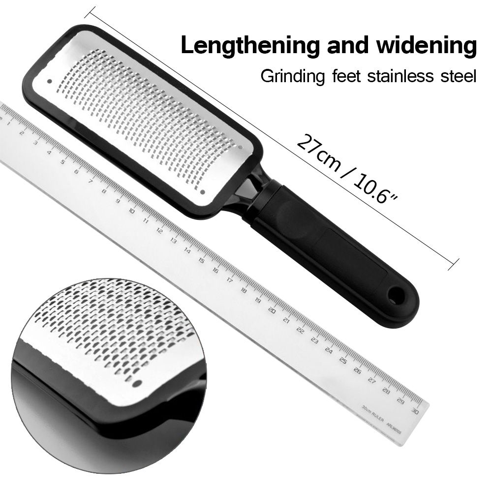 Large Foot Rasp Scrubber Grater Dry Rough Dead Skin Callus Remover Scraper Pedicure Foot File Tools Black Color
