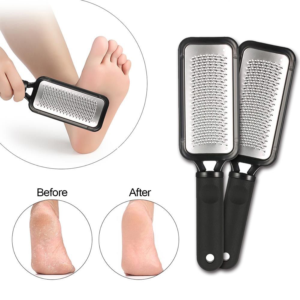 Large Foot Rasp Scrubber Grater Dry Rough Dead Skin Callus Remover Scraper Pedicure Foot File Tools Black Color