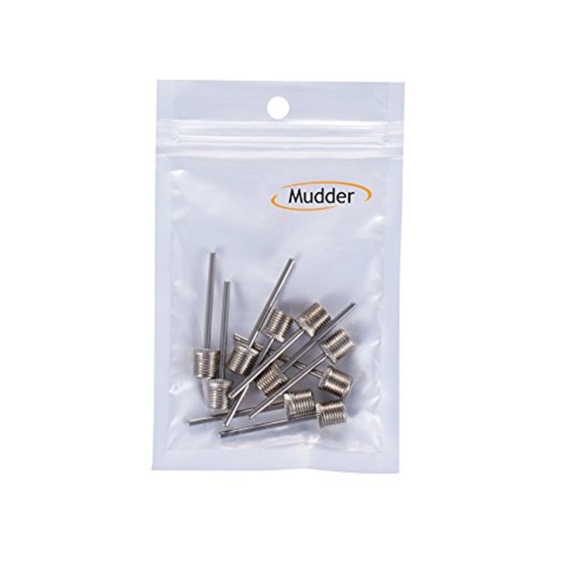 10Pcs Basketball Inflating Pump Needle Football Inflatable Air Valve Adaptors Stainless Steel Pump Pin Nozzle Ball Air NeedleE-1106