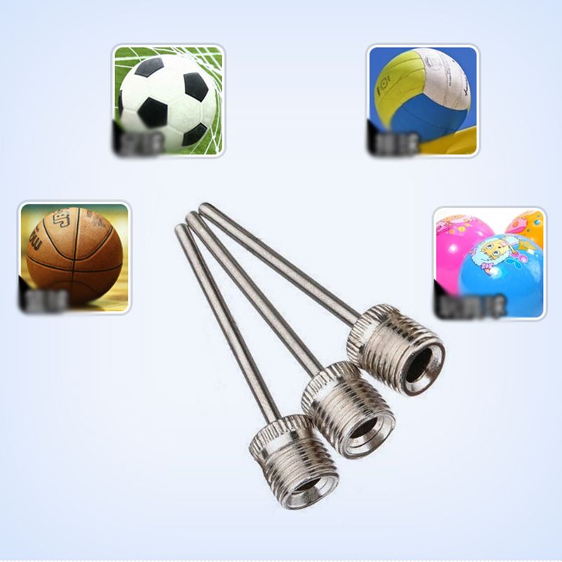 10Pcs Basketball Inflating Pump Needle Football Inflatable Air Valve Adaptors Stainless Steel Pump Pin Nozzle Ball Air NeedleE-1106