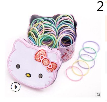 Children's rubber band does not hurt the girl's head rope baby hair accessories hair band rubber band little girl headdress E-313