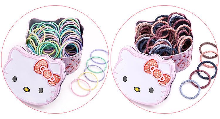 Children's rubber band does not hurt the girl's head rope baby hair accessories hair band rubber band little girl headdress E-313