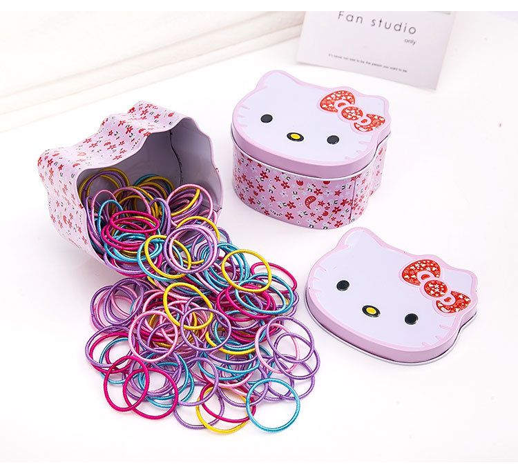 Children's rubber band does not hurt the girl's head rope baby hair accessories hair band rubber band little girl headdress E-313