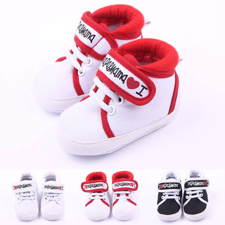 0-12M Toddler Newborn Shoes Baby Infant Kids Boy Girl Soft Sole Canvas Sneaker