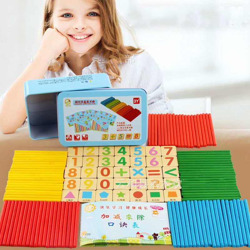 Number stick Kindergarten Mathematics learning aids for children Number stick arithmetic stick early teaching puzzle toys F4-65-1