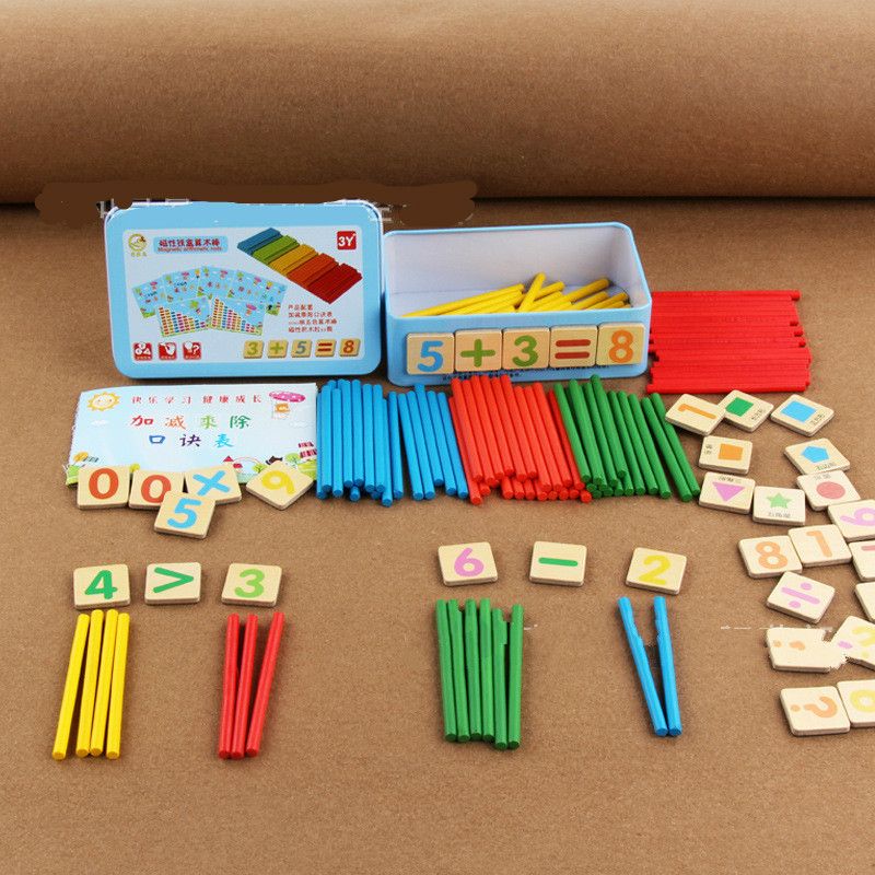 Number stick Kindergarten Mathematics learning aids for children Number stick arithmetic stick early teaching puzzle toys F4-65-1