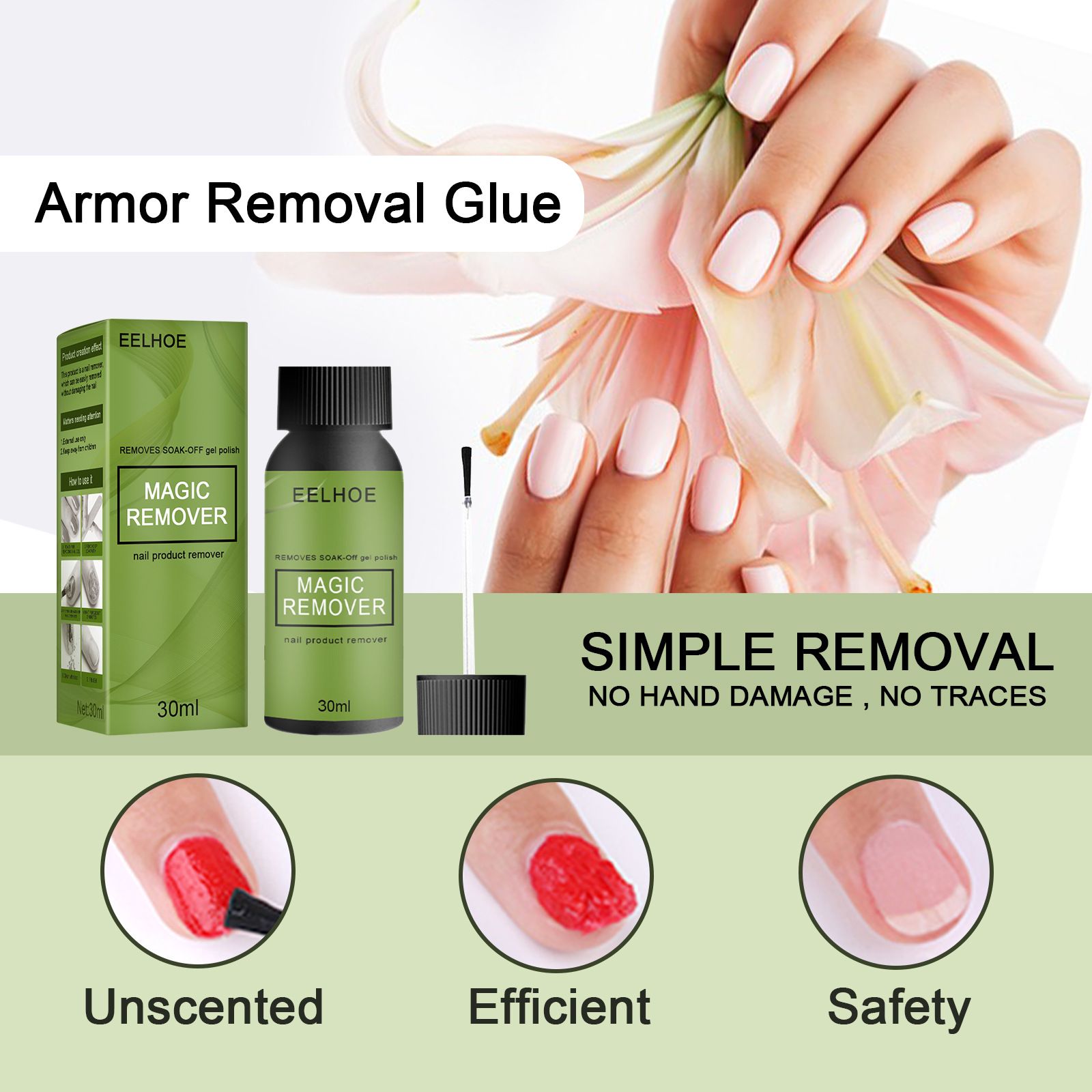 Burst Remover Gel Nail Polish Remover Quick Aluminum Yogurt Foil Off Varnishes Base Top Coat Uv Gel Nail Art Tool Cleaner B2-866