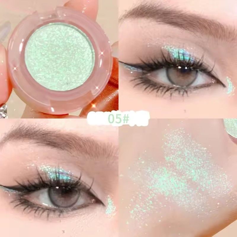XIXI Monochrome Eyeshadow Palette Discoloration Eyeshadow Highlighter Sequins Waterproof Lasting Eyes Makeup Pigments