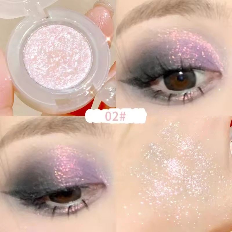 XIXI Monochrome Eyeshadow Palette Discoloration Eyeshadow Highlighter Sequins Waterproof Lasting Eyes Makeup Pigments