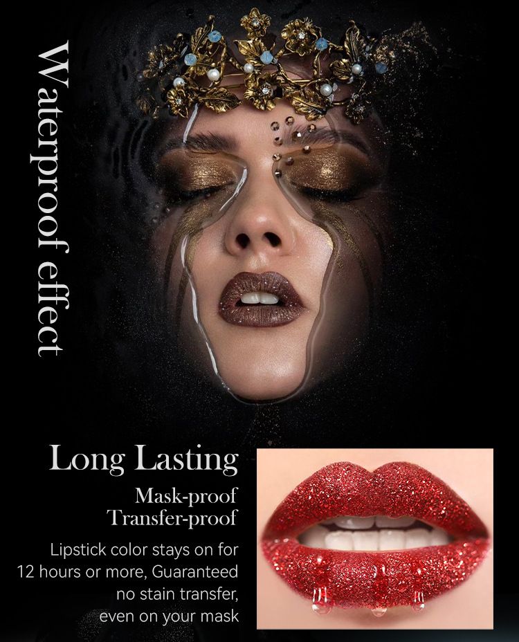 MLSMILE Waterproof Bare Shining Lipstick 7 Colors Long lasting Non stick Cup Red Shining Lipstick Makeup Cosmetics view 4