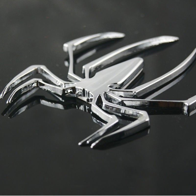 Three-dimensional Car Stickers Metal Spider Car Stickers Personalized Car Stickers Decorative Stickers A-1563