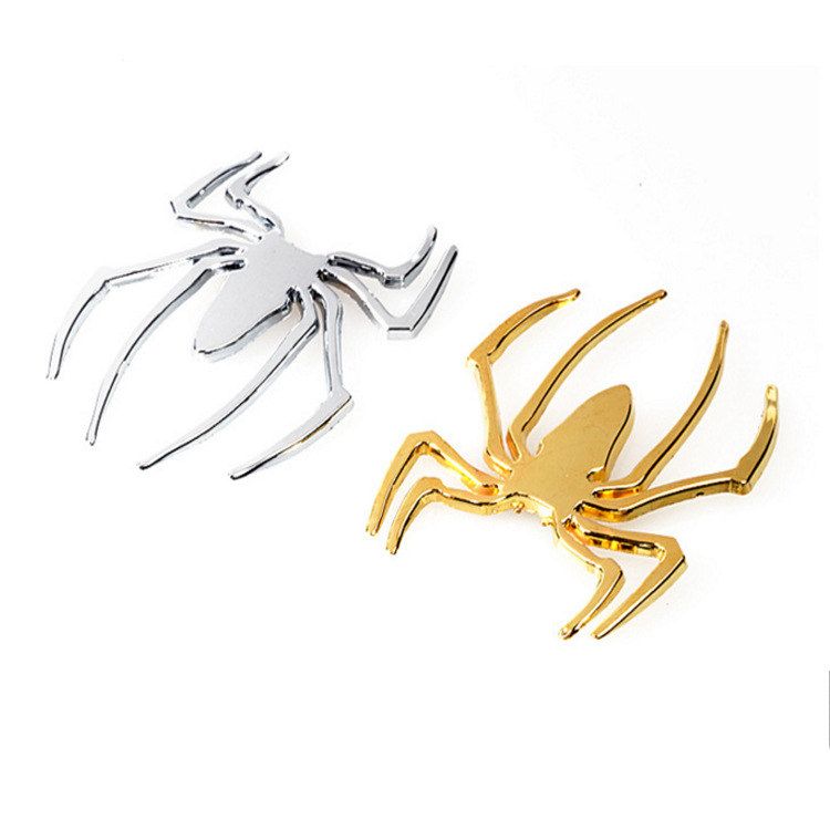 Three-dimensional Car Stickers Metal Spider Car Stickers Personalized Car Stickers Decorative Stickers A-1563