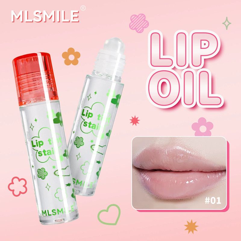 MLSMILE Ball Non-stick Cup Lip Dye Liquid Lip glaze Waterproof long-lasting easy color Lipstick Water Lip gloss transparent lip view 7