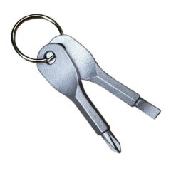 2pcs outdoor EDC portable multi-function tool with key ring screwdriver + Phillips screwdriver C-84-3