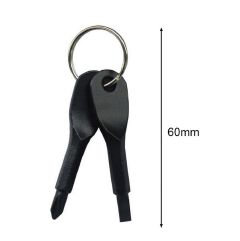 2pcs outdoor EDC portable multi-function tool with key ring screwdriver + Phillips screwdriver C-84-3