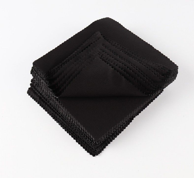 20pcs Black Microfiber Sunglasses Eyeglasses Cleaning Cloth 13*13cm Glasses Eyewear Clean Lens Cloth Accessories &E-946