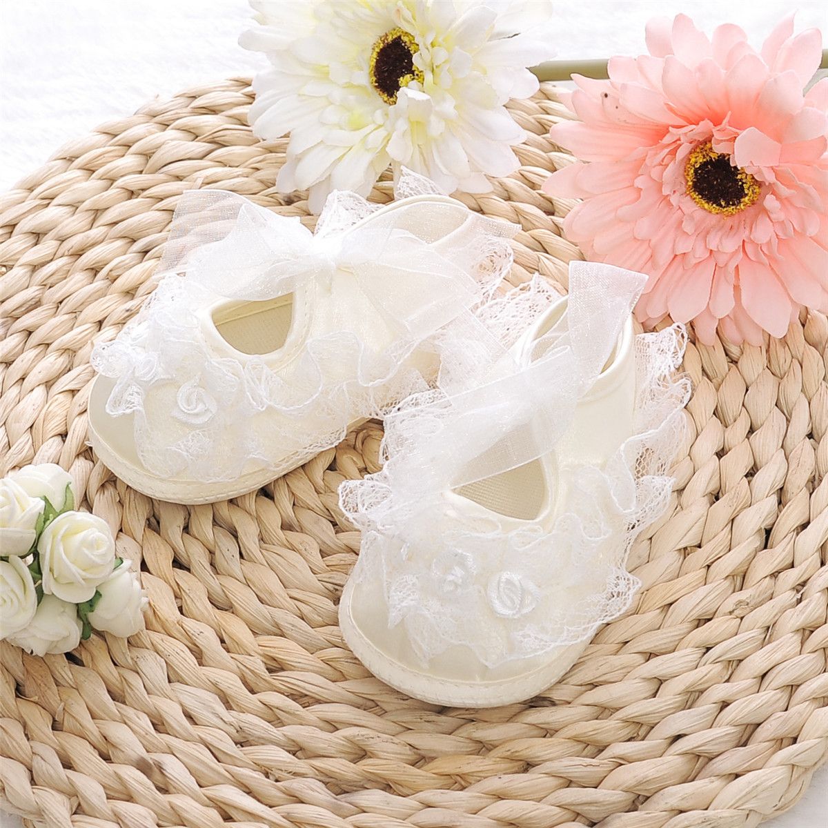 Newborn Baby Princess Girls Shoes Sandals Infant Toddler Crib Prewalker鞋-3