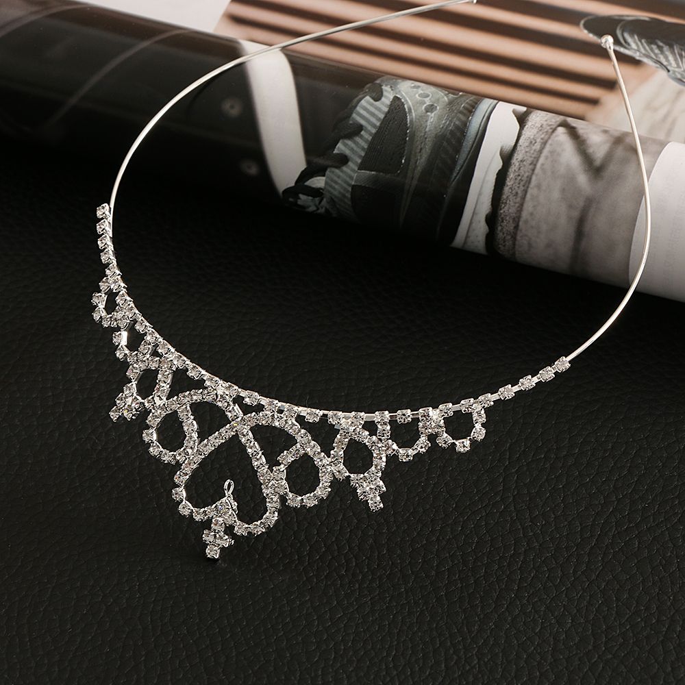 1 PC Vogue Lovely Girls Princess Bridal Crown Crystal Diamond Tiara Hoop Headband Hair Band Accessories TS--9