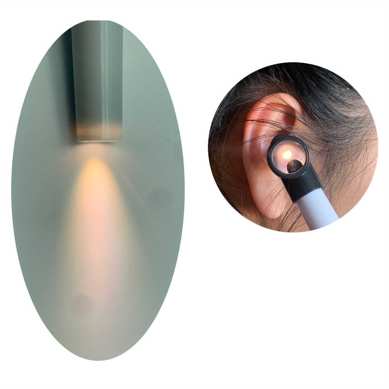 Mini Otoscope Ear Examination Tool with LED Light - Portable Diagnostic Ear Checker, Battery Powered, 4 Size Specula C-123
